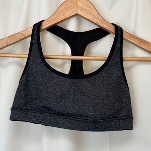 Nike performance reversible bra black gray XS